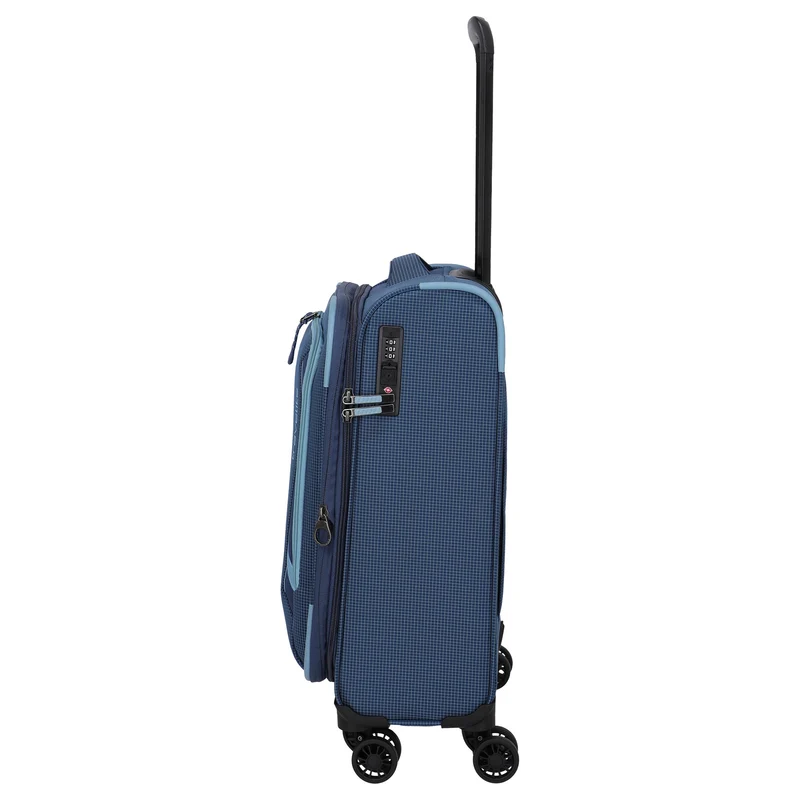 Travelite Corsiica - Trolley de cabina con 4 ruedas S 55 cm expandible (blue)