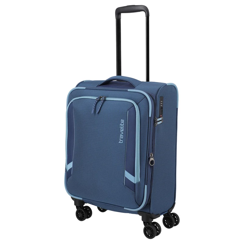 Travelite Corsiica - Trolley de cabina con 4 ruedas S 55 cm expandible (blue)
