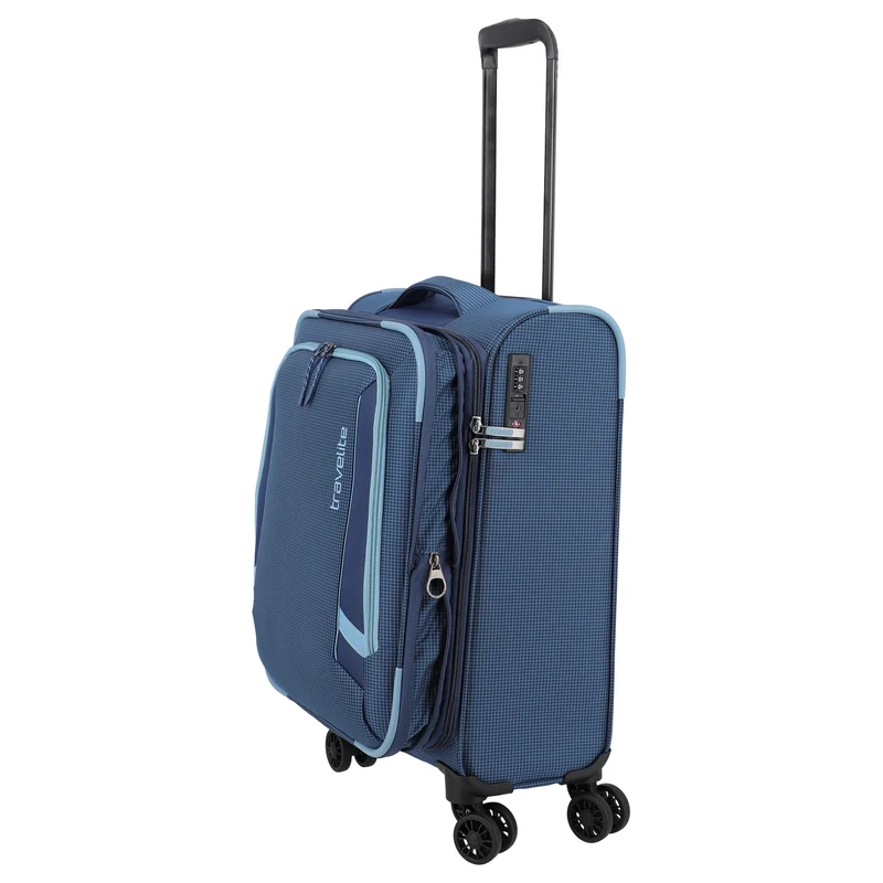 Travelite Corsiica - Trolley de cabina con 4 ruedas S 55 cm expandible (blue)