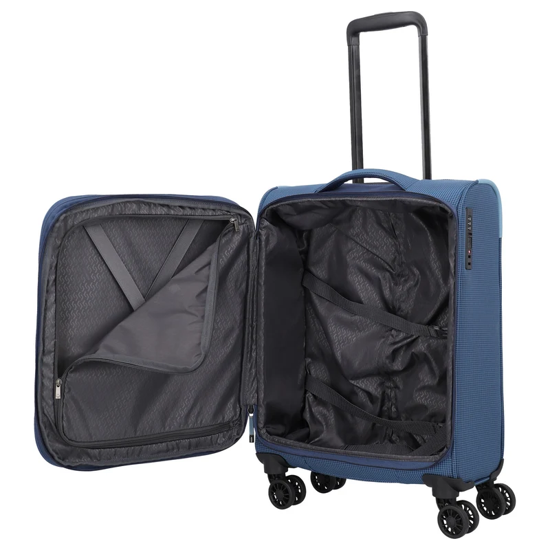 Travelite Corsiica - Trolley de cabina con 4 ruedas S 55 cm expandible (blue)