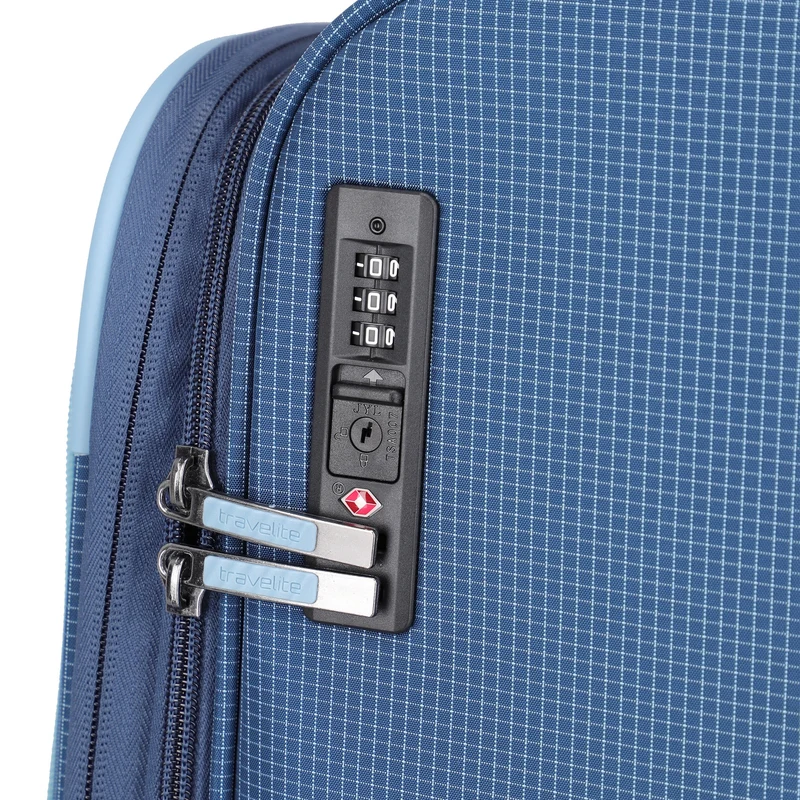 Travelite Corsiica - Trolley de cabina con 4 ruedas S 55 cm expandible (blue)