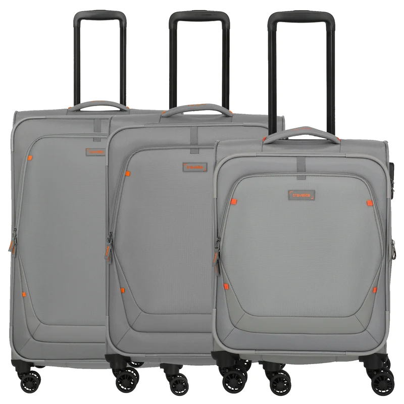 Travelite Umbria - Set de trolley de 4 ruedas 3 piezas expandible (smoky grey)