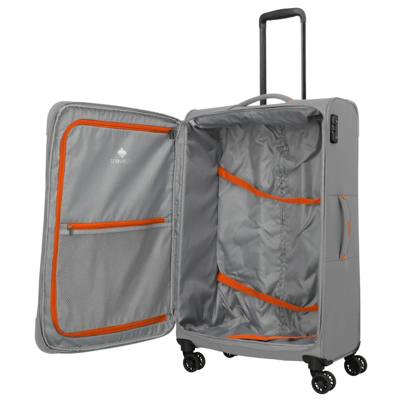 Travelite Umbria - Set de trolley de 4 ruedas 3 piezas expandible (smoky grey)