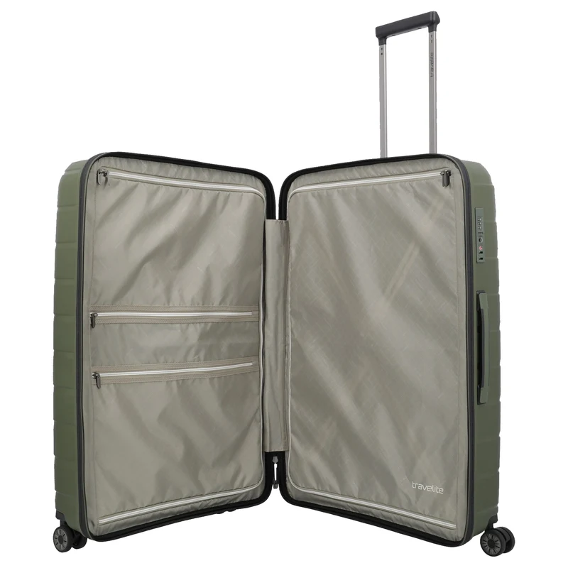 Travelite Air Base - Juego de trolley con 4 ruedas 3 piezas extendido (olive)