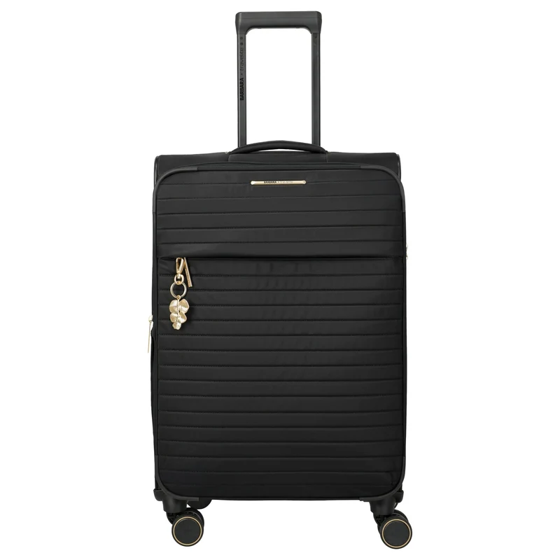 Travelite BARBARA Stepp - Trolley de 4 ruedas M 68 cm expandible (schwarz)