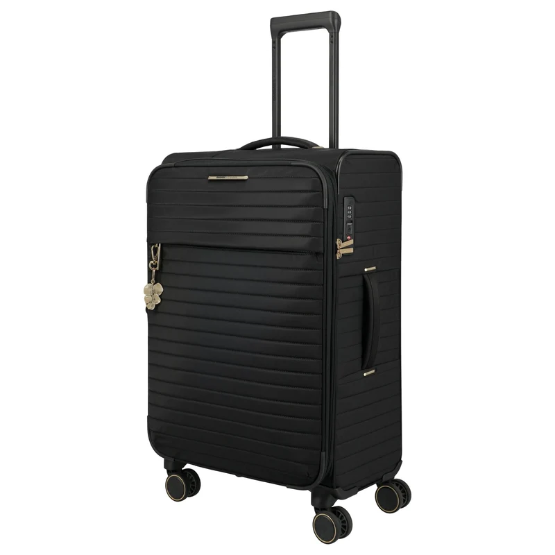 Travelite BARBARA Stepp - Trolley de 4 ruedas M 68 cm expandible (schwarz)