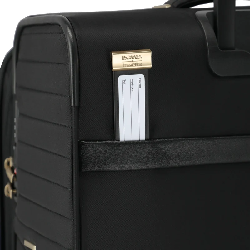 Travelite BARBARA Stepp - Trolley de 4 ruedas M 68 cm expandible (schwarz)