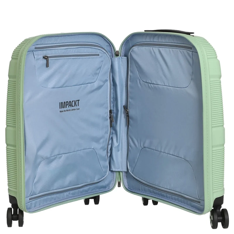 Impackt IP1 - Maleta de cabina 4 ruedas 55 cm S con puerto USB (Verde primavera)