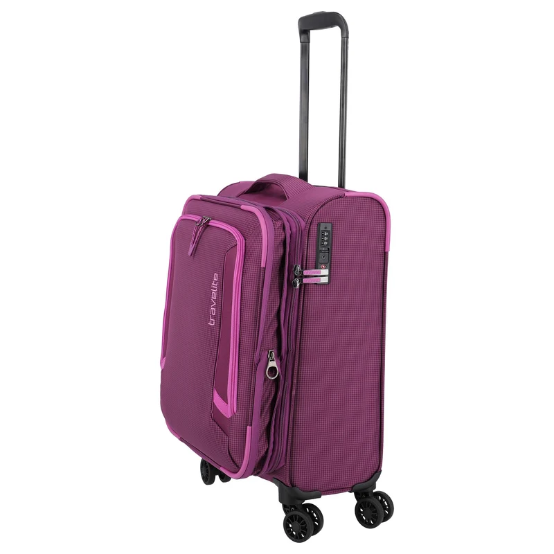 Travelite Corsiica - Trolley de cabina con 4 ruedas S 55 cm expandible (pink)