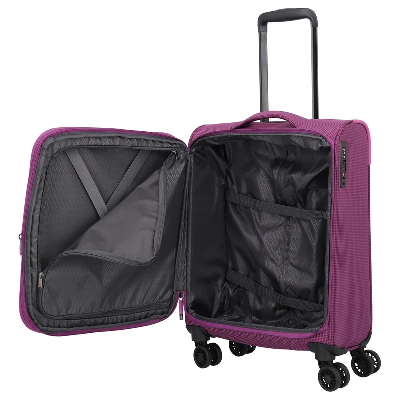 Travelite Corsiica - Trolley de cabina con 4 ruedas S 55 cm expandible (pink)