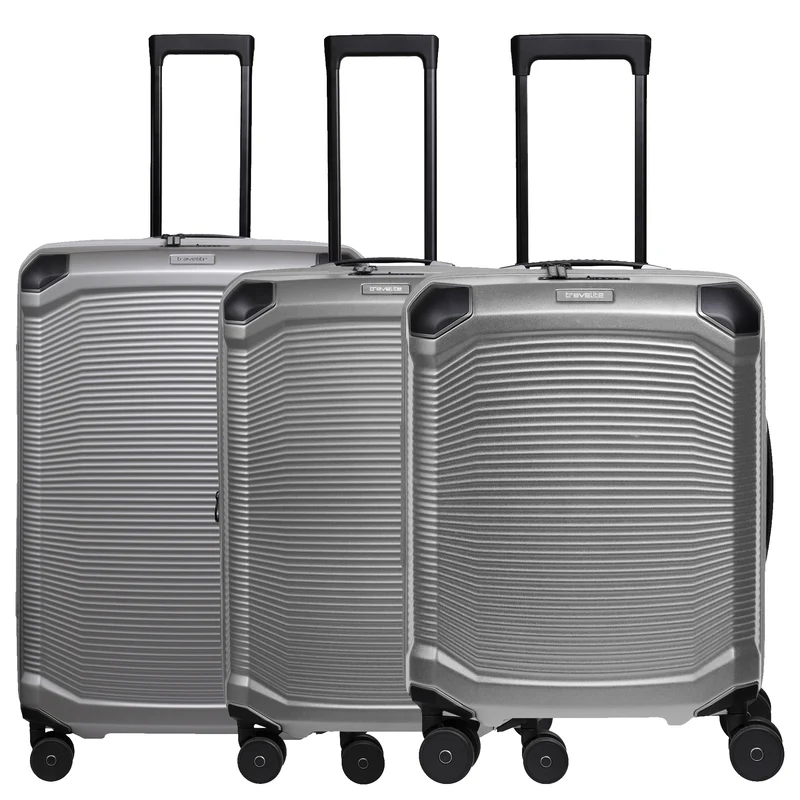 Travelite Millennium - Set de trolley de 4 ruedas 3 piezas expandible (silver)