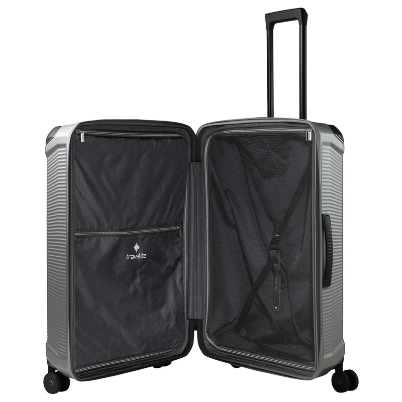 Travelite Millennium - Set de trolley de 4 ruedas 3 piezas expandible (silver)