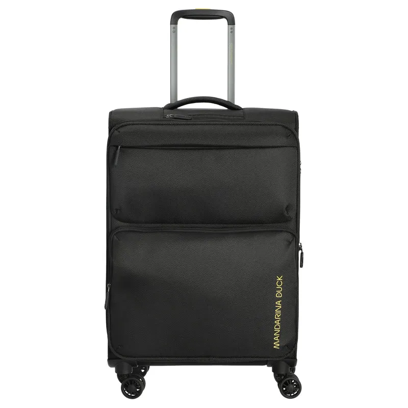 Mandarina Duck Zephyr - Trolley de 4 ruedas 67 cm expandible (black)