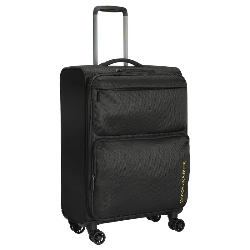 Mandarina Duck Zephyr - Trolley de 4 ruedas 67 cm expandible (black)