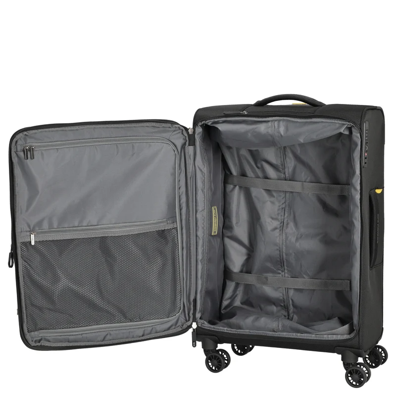 Mandarina Duck Zephyr - Trolley de 4 ruedas 67 cm expandible (black)