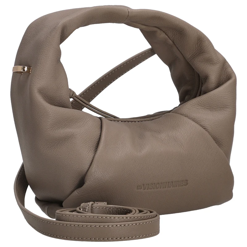 Les Visionnaires Greta Mini Essential Soft Grainy - Bolso bandolera 23 cm (cappuccino beige)