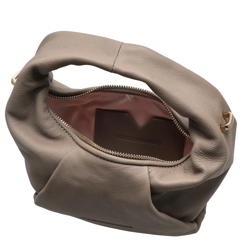 Les Visionnaires Greta Mini Essential Soft Grainy - Bolso bandolera 23 cm (cappuccino beige)