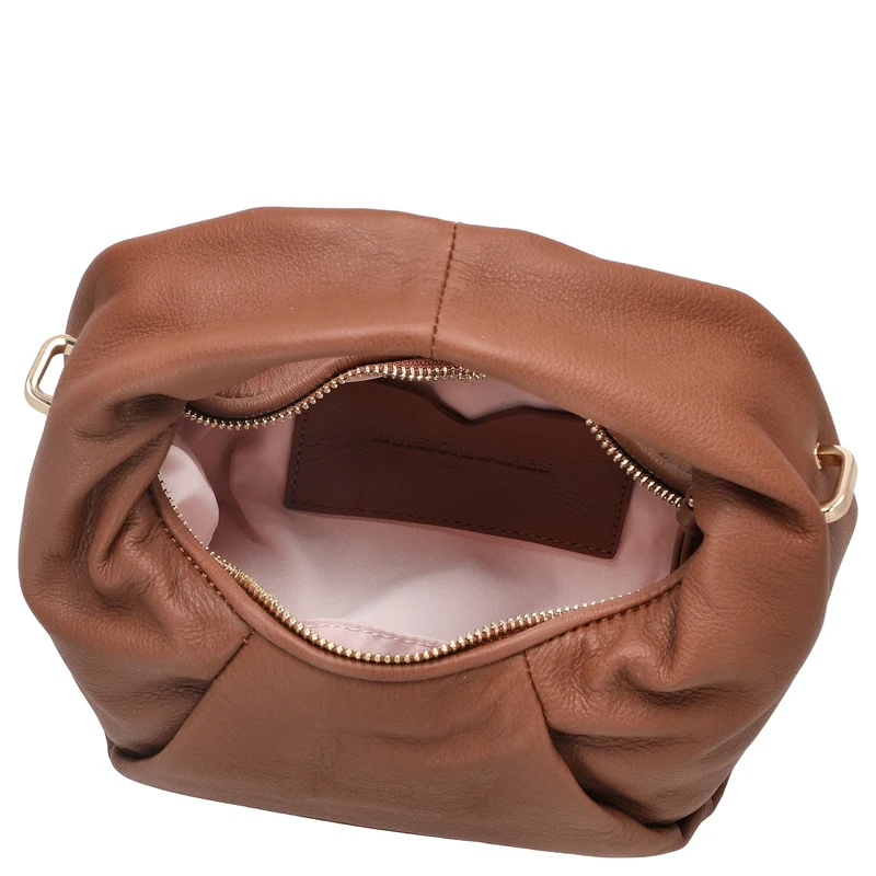 Les Visionnaires Greta Mini Essential Soft Grainy - Bolso bandolera 23 cm (chestnut)