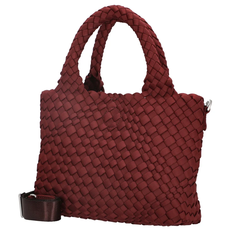 Les Visionnaires Elia Petite Neoweave - Bolso de mano 30 cm (bordeaux)