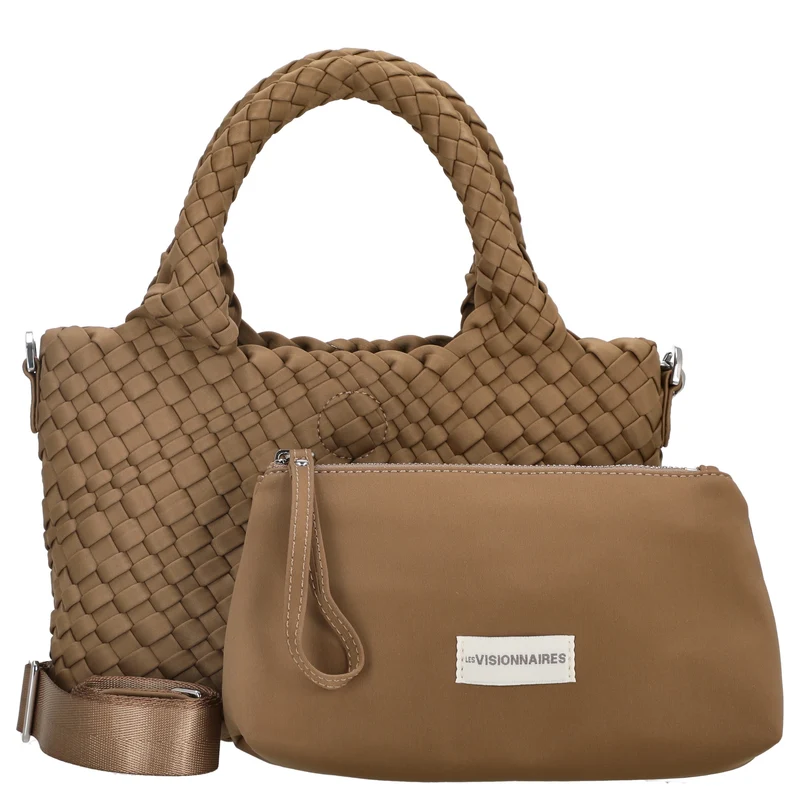 Les Visionnaires Elia Petite Neoweave - Bolso de mano 30 cm (sand)