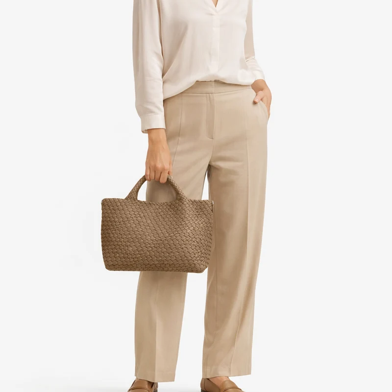 Les Visionnaires Elia Midi Neoweave - Bolso de mano 46 cm (sand)
