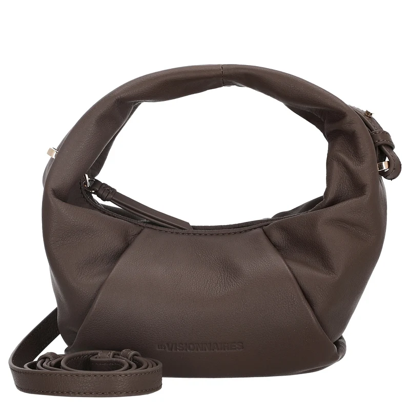 Les Visionnaires Greta Mini Essential Soft Grainy - Bolso bandolera 23 cm (chocolate)