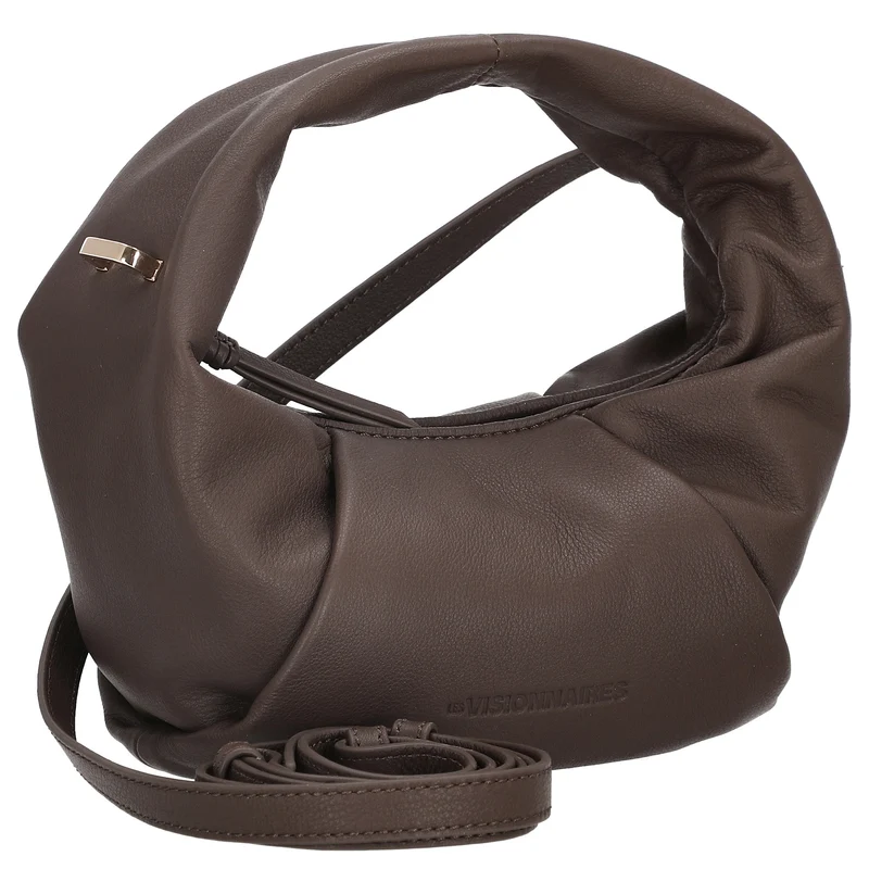 Les Visionnaires Greta Mini Essential Soft Grainy - Bolso bandolera 23 cm (chocolate)