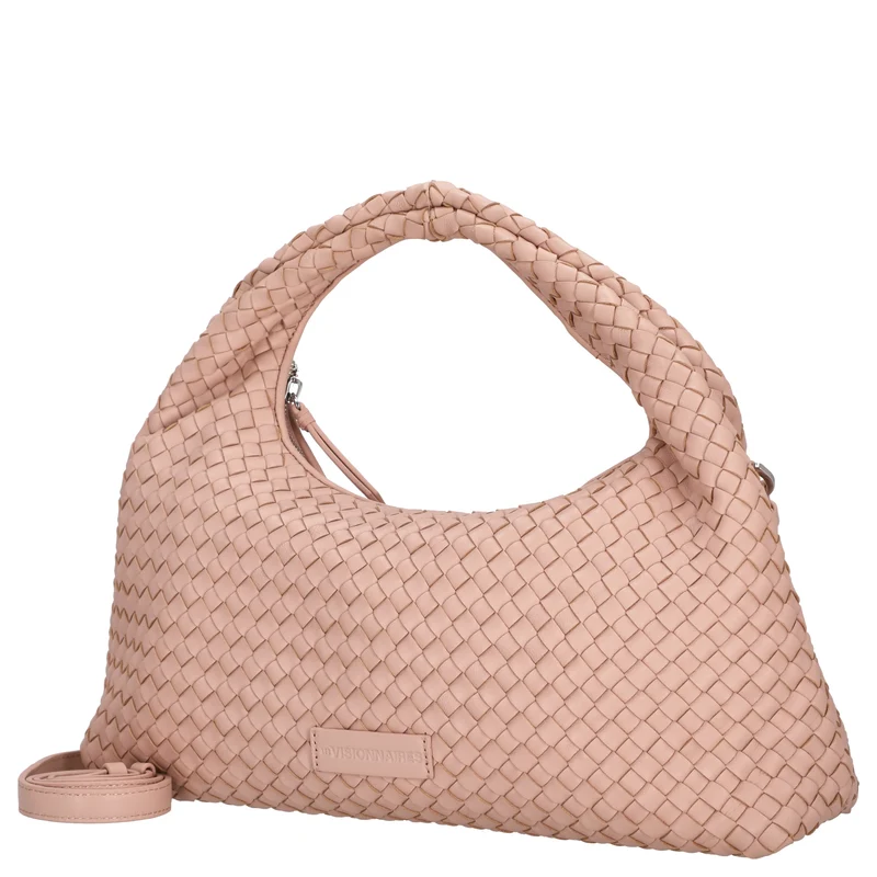 Les Visionnaires Sadie Grande Weave Silky - Bolso de mano 40 cm (rose quartz)