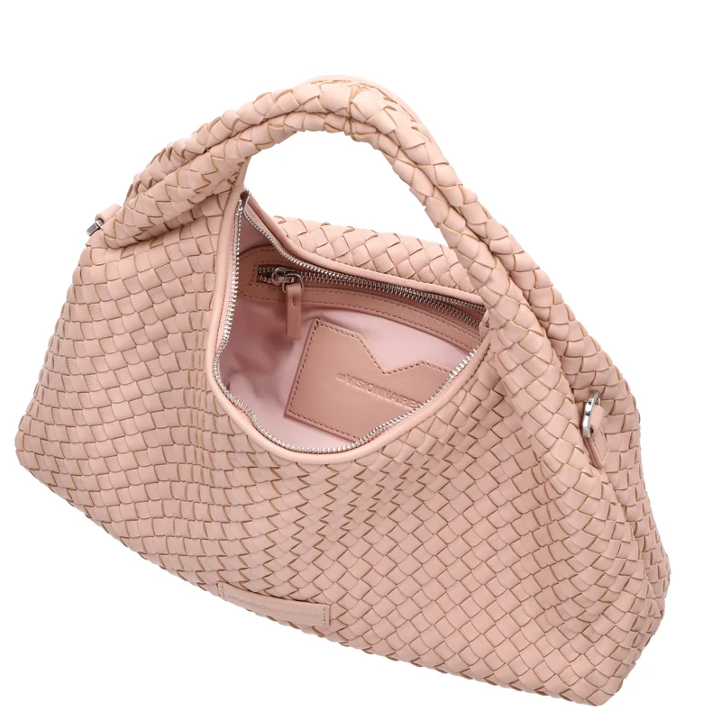Les Visionnaires Sadie Grande Weave Silky - Bolso de mano 40 cm (rose quartz)