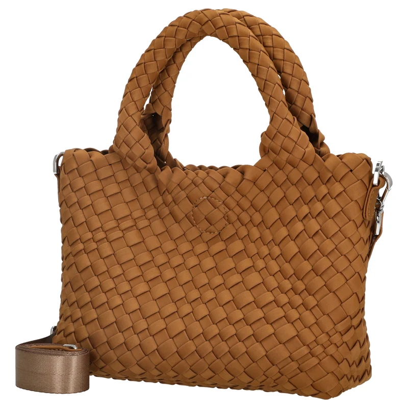 Les Visionnaires Elia Petite Neoweave - Bolso de mano 30 cm (cognac)