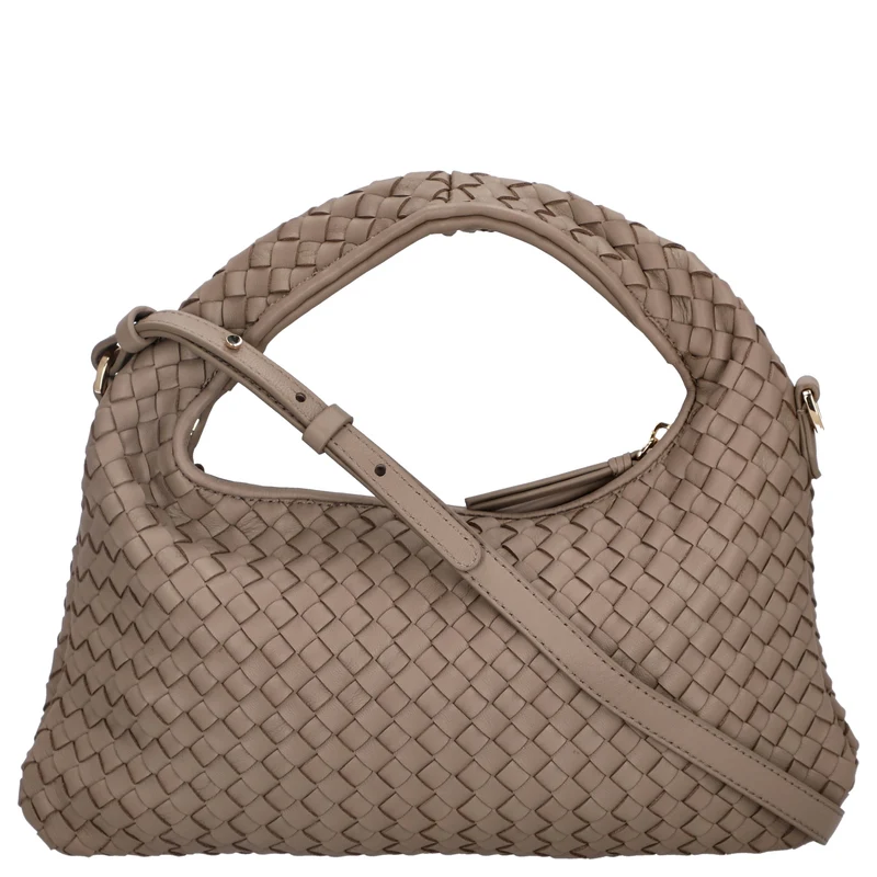 Les Visionnaires Sadie Weave Silky - Bolso de mano 37 cm (cappuccino beige)