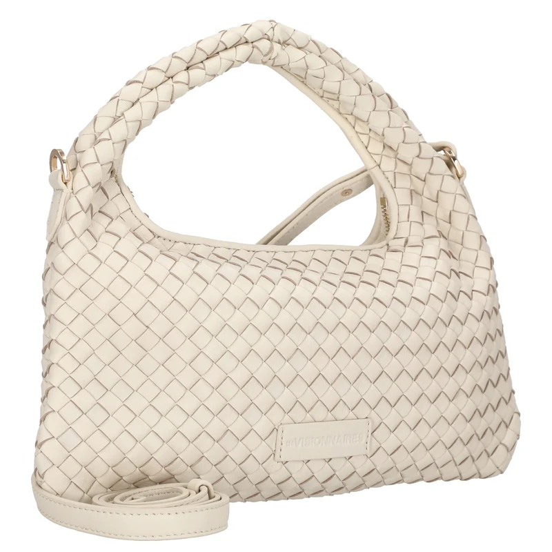 Les Visionnaires Sadie Weave Silky - Bolso de mano 37 cm (vanilla)