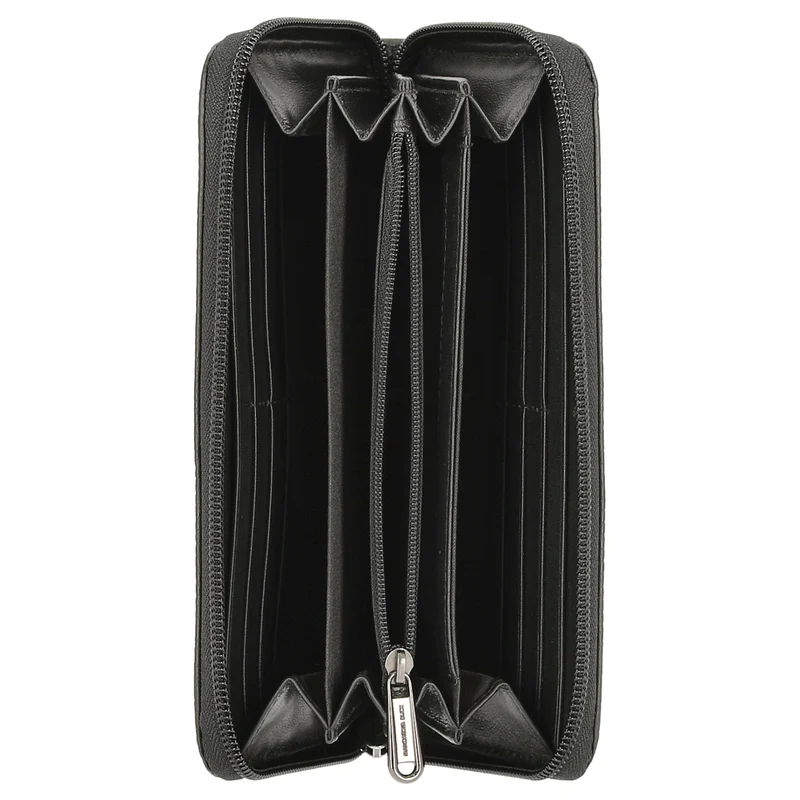 Mandarina Duck Mellow Leather - Cartera 12cc 19 cm (black)