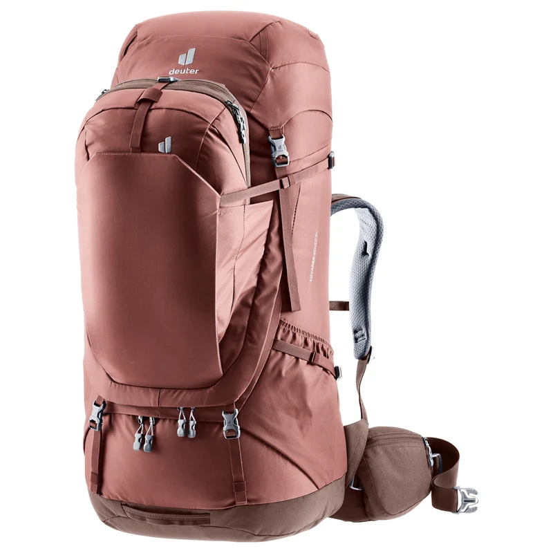 Deuter Voyager 60+10 SL - Mochila de viaje para mujer 13" 80 cm (caspia-raisin)