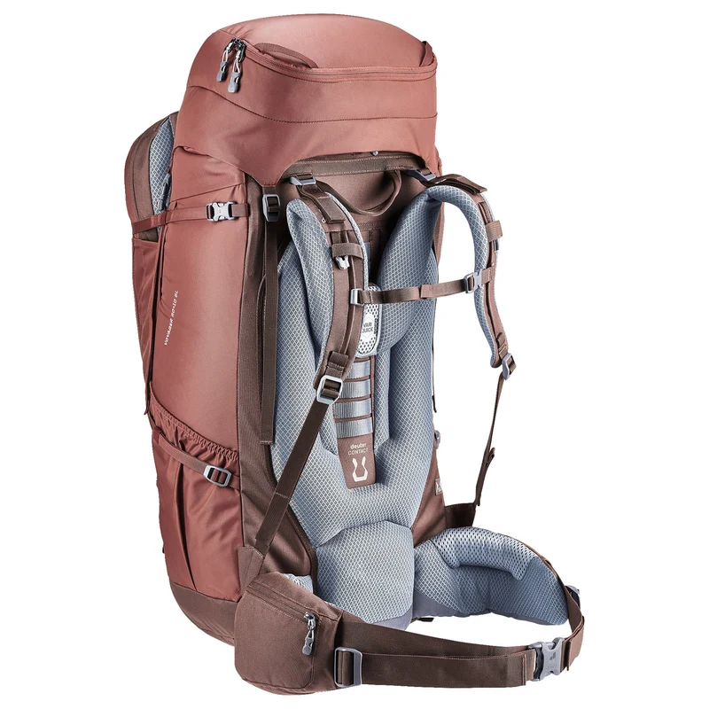 Deuter Voyager 60+10 SL - Mochila de viaje para mujer 13" 80 cm (caspia-raisin)