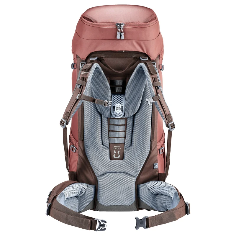 Deuter Voyager 60+10 SL - Mochila de viaje para mujer 13" 80 cm (caspia-raisin)