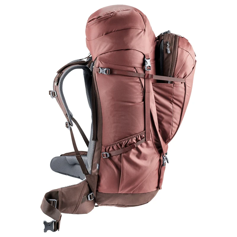 Deuter Voyager 60+10 SL - Mochila de viaje para mujer 13" 80 cm (caspia-raisin)