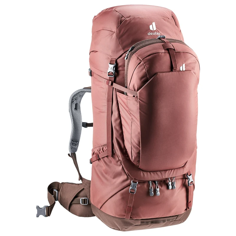Deuter Voyager 60+10 SL - Mochila de viaje para mujer 13" 80 cm (caspia-raisin)