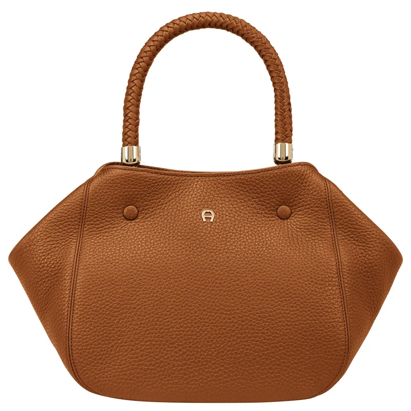 Aigner Carre Soft - Bolso de mano M 35 cm (cognac brown)