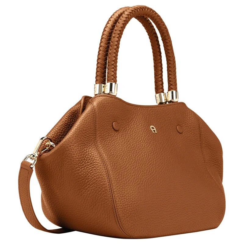 Aigner Carre Soft - Bolso de mano M 35 cm (cognac brown)
