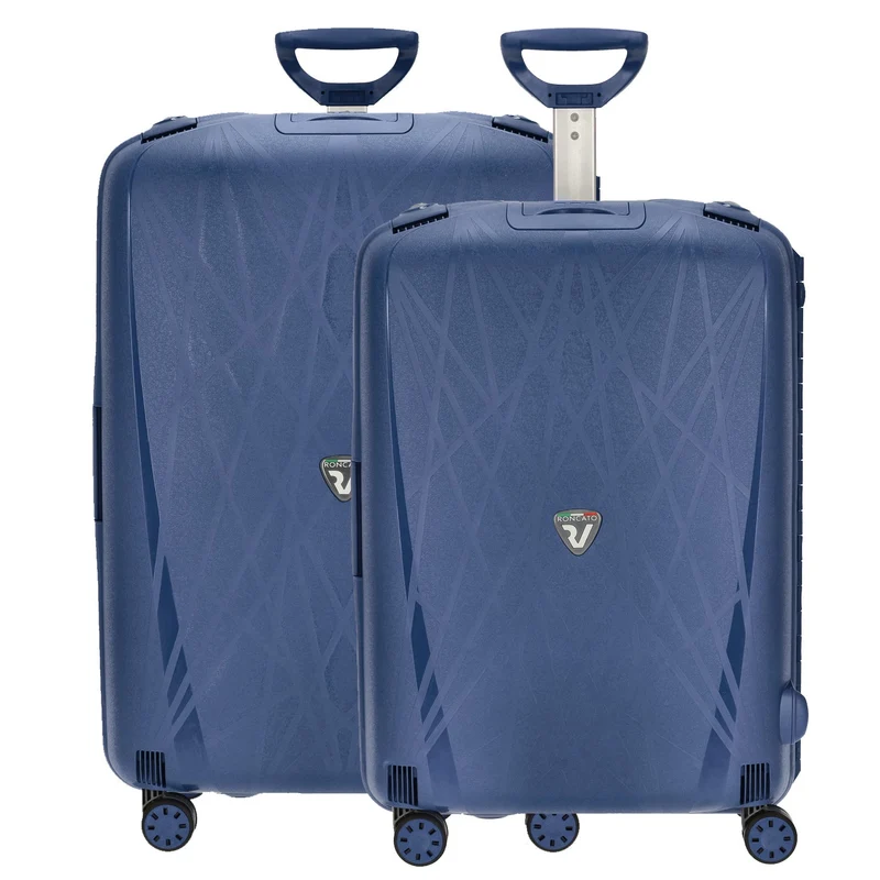 Roncato Light - Set de trolley con 4 ruedas 2 piezas M/L (navy)