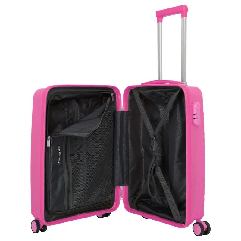 Travelite Pacific - Trolley de cabina con 4 ruedas 55 cm (pink)