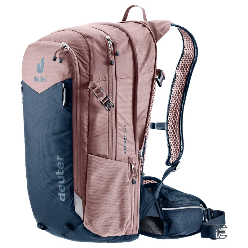 Deuter Compact 14+3 - Mochila de ciclismo 48 cm (ink-ashrose)