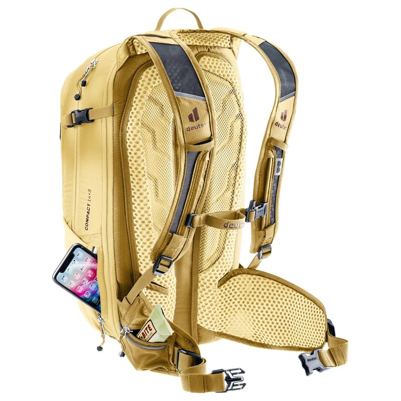 Deuter Compact 14+3 - Mochila de ciclismo 48 cm (savanna-dune)