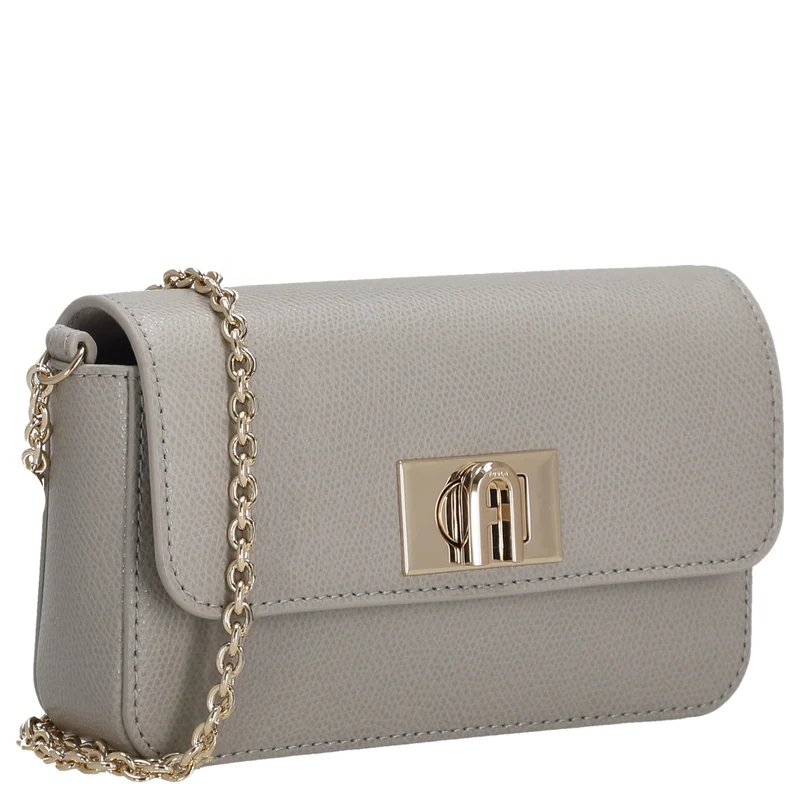 Furla 1927 Mini - Bolso bandolera 17 cm (stone gray)