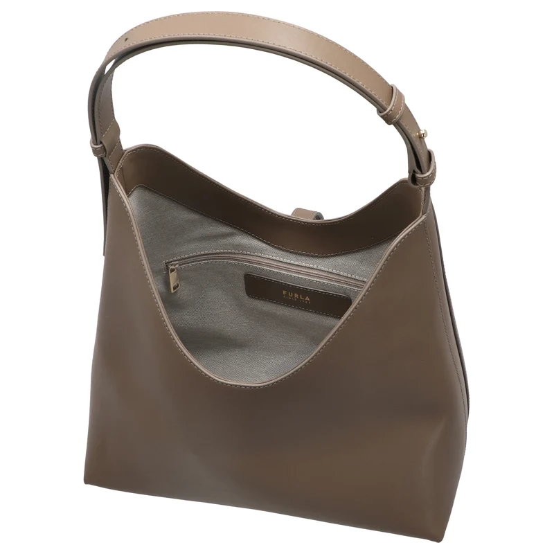 Furla Goccia M Hobo - Bolso bandolera 30.5 cm (muddy gray)