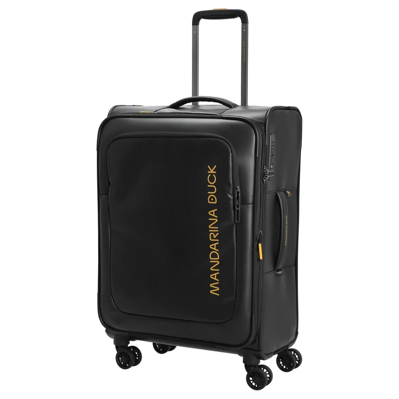 Mandarina Duck ECO - Trolley de 4 ruedas M 67 cm expandible (black)