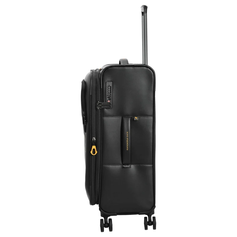 Mandarina Duck ECO - Trolley de 4 ruedas M 67 cm expandible (black)