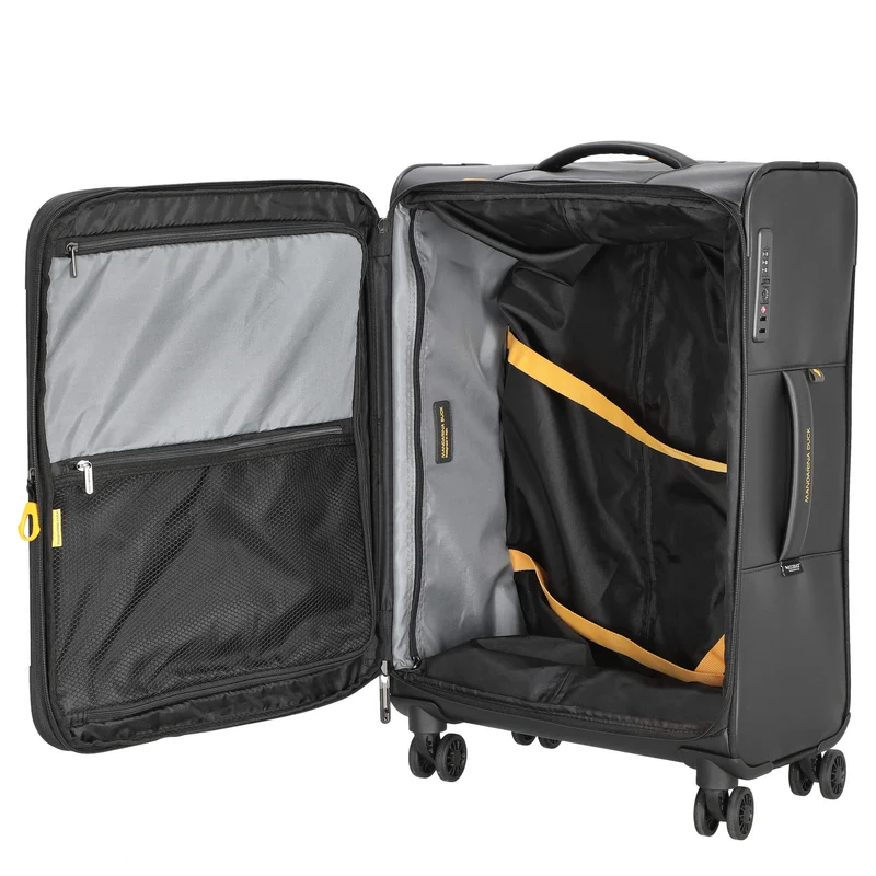 Mandarina Duck ECO - Trolley de 4 ruedas M 67 cm expandible (black)