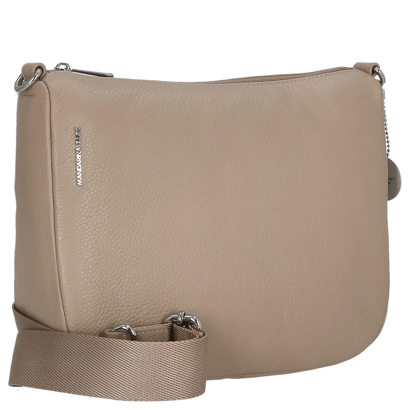Mandarina Duck Mellow Leather Hobo - Bolso bandolera 28.5 cm (warm taupe)